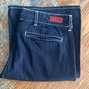 AG Wide Leg Blue Jeans